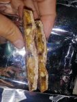 Шоколад Степ изюм арахис и карамель в разрезе