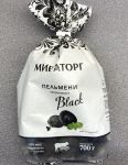Упаковка чёрных пельменей от Мираторг