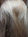 Результат окрашивания краской для волос Syoss 10-1, Перламутровый блонд
