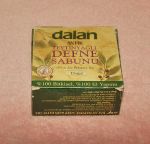Внешний вид упаковки оливково-лаврового мыла Dalan