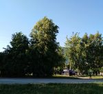 Детская площадка в верхней части парка
