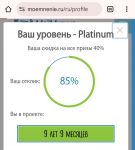 Мой уровень