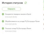 История статусов