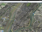 Приложение Карты для iPad - Нью Йорк в 3D режиме
