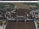 Приложение Карты для iPad - Лондон в 3D режиме