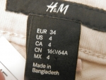 Женские шорты H&M, светло-бежевые - размер