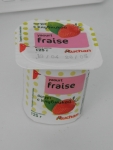 Йогурт Auchan Fraise с клубникой
