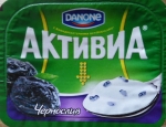 Йогурт Активиа чернослив - упаковка