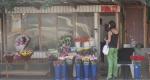 Цветочные ряды на улице Гагарина (Тольятти, ул. Гагарина) - покупательница
