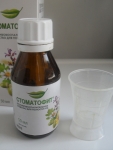 Противовоспалительное средство для полости рта "Стоматофит": бутылочка со стаканчиком