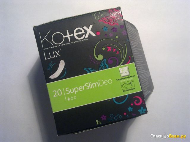 Ежедневные прокладки Kotex Lux SuperSlimDeo