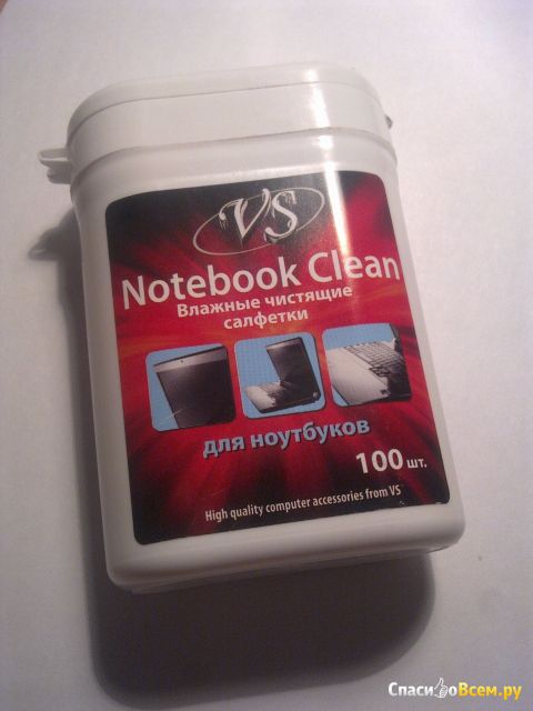 Влажные чистящие салфетки для ноутбуков VS Notebook Clean