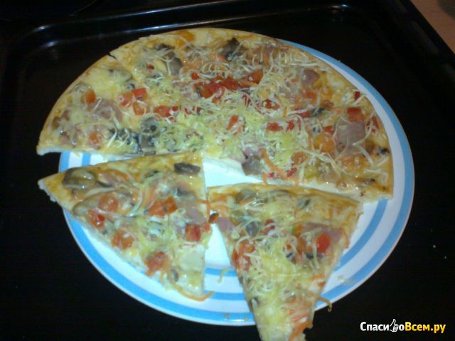 Пицца Tallarina с ветчиной и грибами