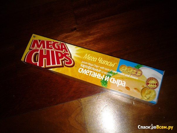 Чипсы Mega Chips со вкусом сметаны и сыра