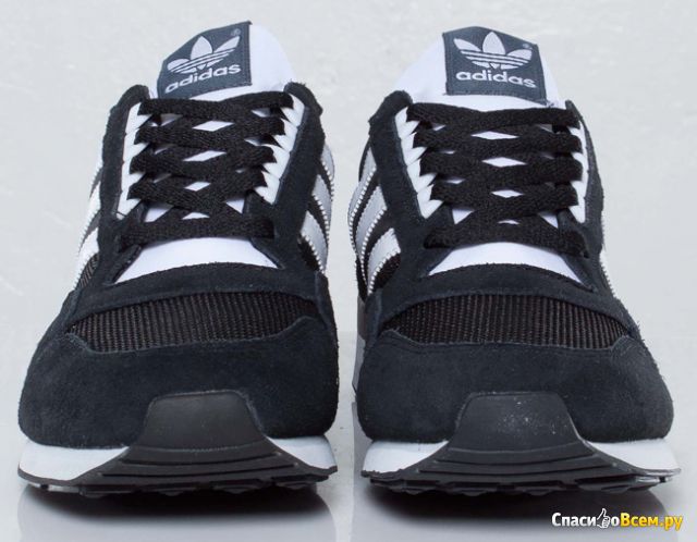 Мужские кроссовки Adidas zx500 black / white