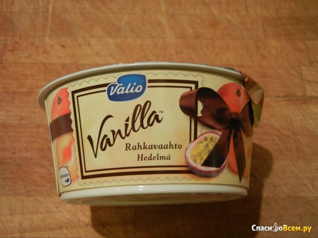 Творожный крем Valio «Vanilla» фруктовый безлактозный