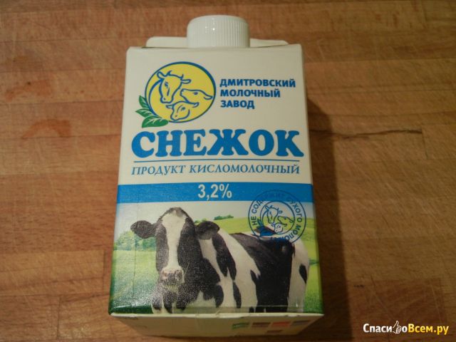 Продукт кисломолочный "Снежок", Дмитровский молочный завод, 3,2%