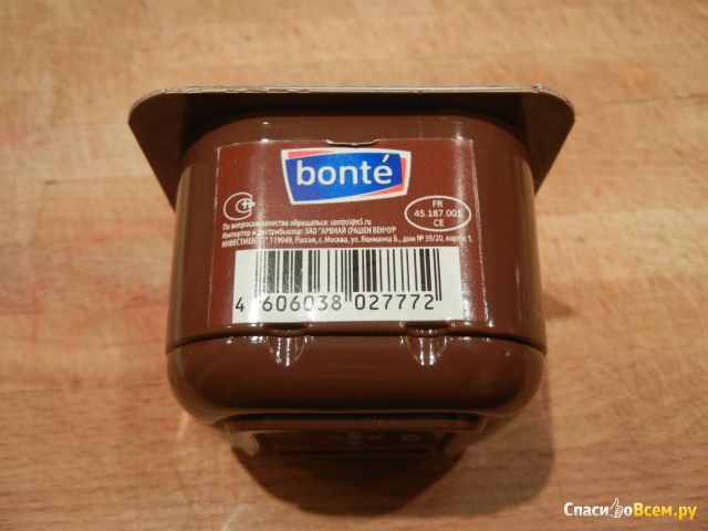 Шоколадный десерт Bonte "Desir" 4,4%