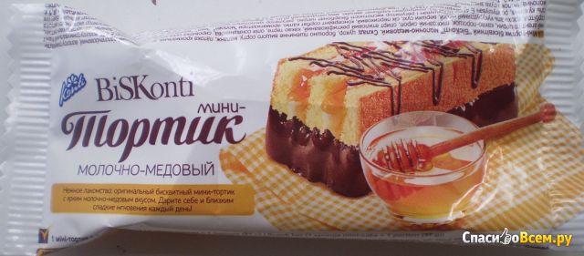 Мини-тортик молочно-медовый BiSKonti