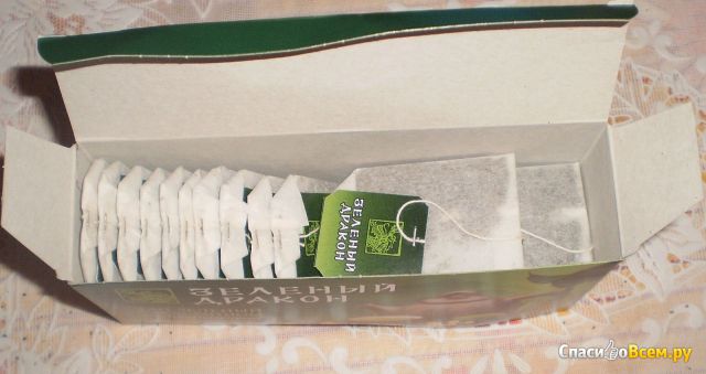 Зеленый чай с жасмином "Зеленый дракон" в пакетиках