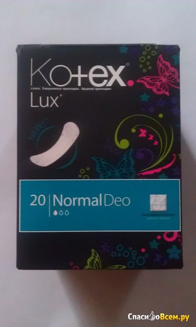 Ежедневные прокладки Kotex Lux Normal Deo