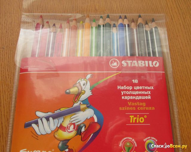 Набор цветных карандашей Stabilo Trio 18 цветов