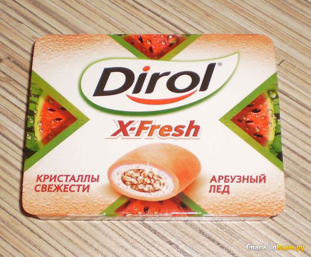 Жевательная резинка Dirol X-Fresh "Арбузный лед"