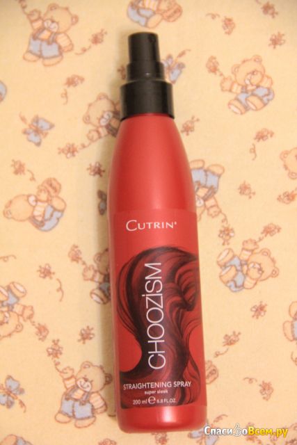 Разглаживающий спрей Cutrin Choozism Straightening Spray для выпрямления волос утюгом