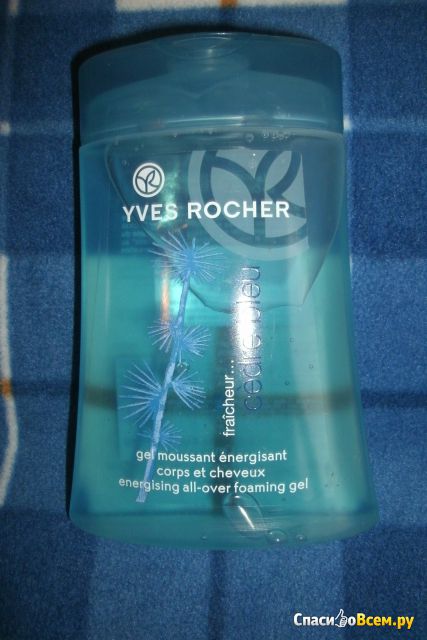 Тонизирующий гель для тела и волос Растительная свежесть "Голубой Кедр" Yves Rocher