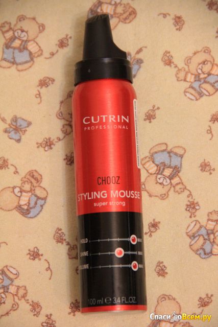 Пенка для укладки волос Cutrin Chooz Styling Mousse Super Strong