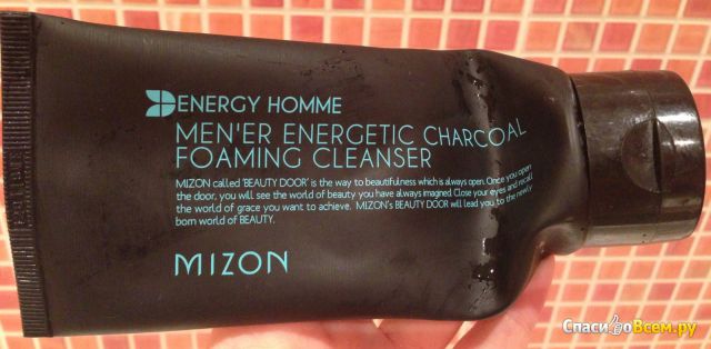 Мужская пенка для умывания Mizon Men'er Energetic Charcoal Foaming Cleanser