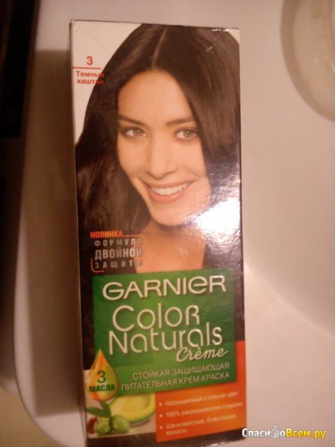 Краска для волос Garnier Color Naturals 3 Темный каштан