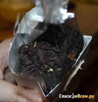 Чай чёрный с ароматом земляники и сливок "Nadin"
