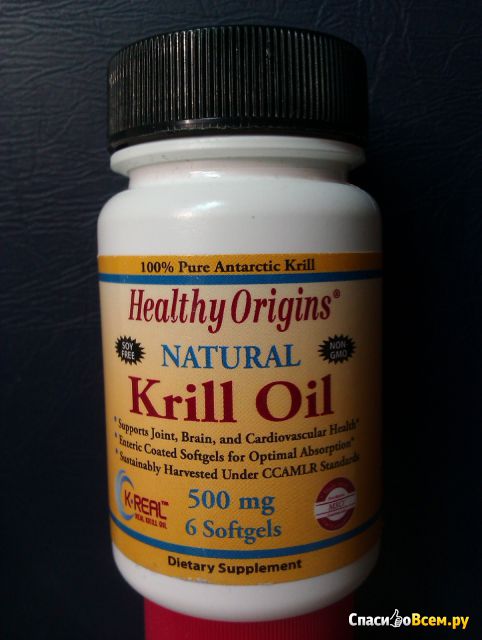 Масло криля Healthy Origins Natural Krill Oil