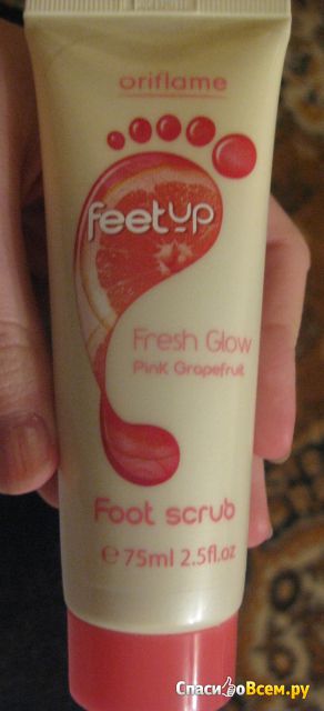 Освежающий скраб для ног "Feet Up Fresh Glow Pink Grapefruit" Oriflame