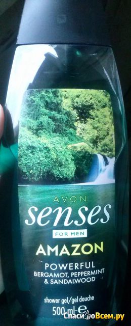 Гель для душа мужской Avon Senses Amazon "Сила притяжения"