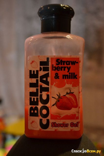 Гель для душа Belle Coctail Strawberry & Milk