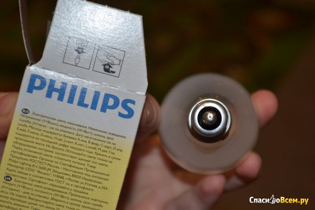Электрическая лампа накаливания Philips 60w 650lm