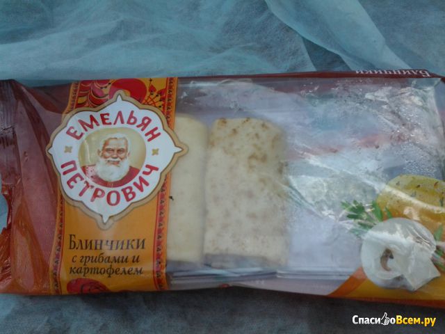 Блинчики «Емельян Петрович» с грибами и картофелем