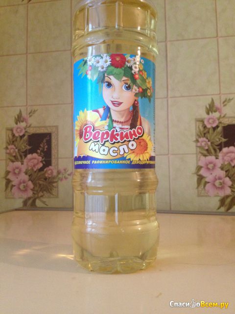 Подсолнечное масло рафинированное "Веркино масло" Юг Руси
