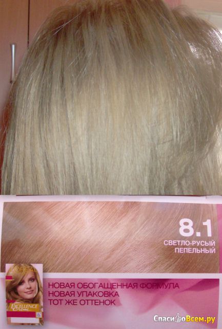 Крем-краска для волос L'Oreal Paris Excellence Creme 8.1 Светло-русый пепельный
