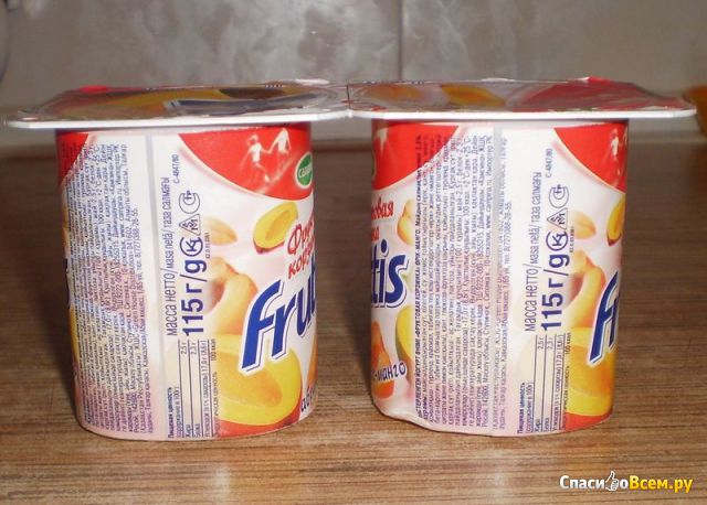 Продукт йогуртный пастеризованный Fruttis "Фруктовая корзинка" Абрикос-манго
