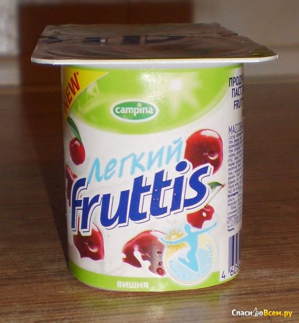 Продукт йогуртный пастеризованный Fruttis "Легкий" Вишня