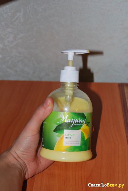 Крем-мыло жидкое Mayway "Лимон и мята"