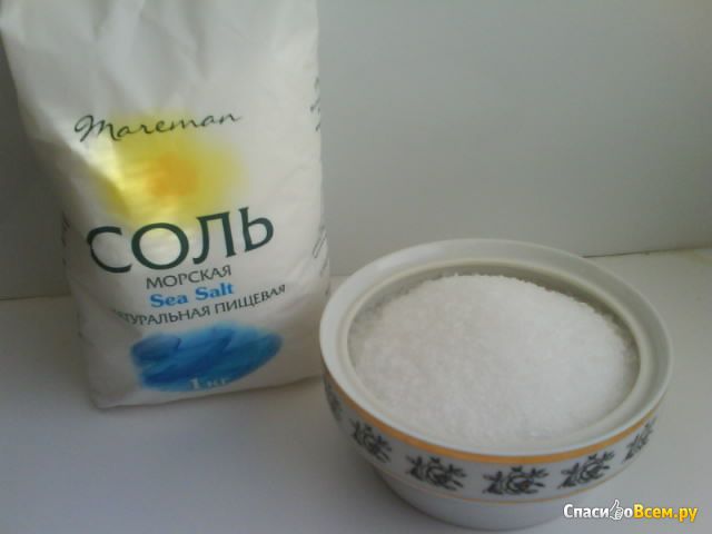 Соль морская натуральная пищевая «Mareman»