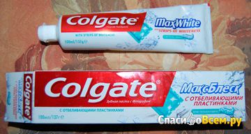 Зубная паста Colgate MaxWhite с отбеливающими пластинками