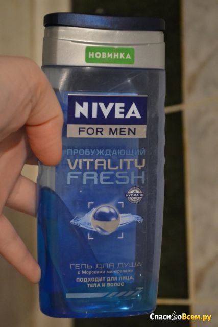 Гель для душа Nivea for men Vitality Fresh "Пробуждающий" с морскими минералами