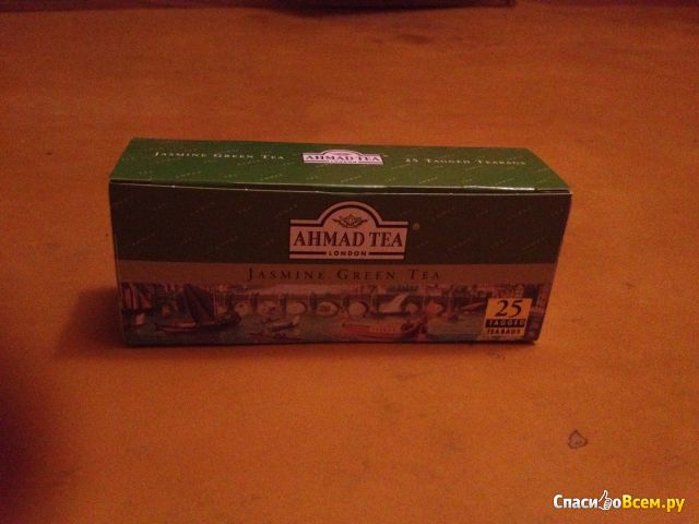 Зеленый чай Ahmad Tea с жасмином в пакетиках