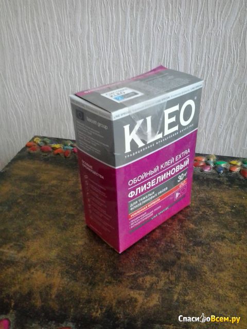 Обойный клей Kleo extra для тяжелых флизелиновых обоев