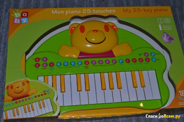 Пианино со звуковыми эффектами Baby 25 клавиш